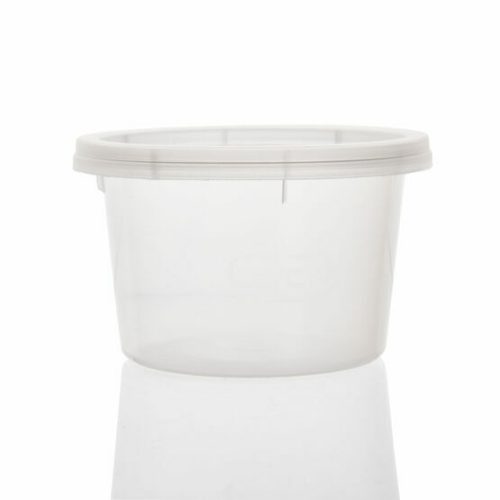 Majestic 4oz Clear Plastic Containers & Lids